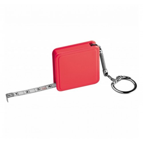 Рулетка-брелок з Вашим лого Meter 1 м. червона (9014-04)