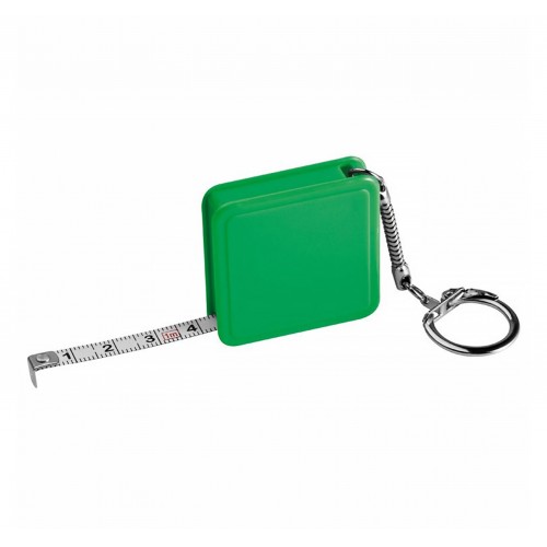 Рулетка-брелок з Вашим лого Meter 1 м. зелена (9014-06)
