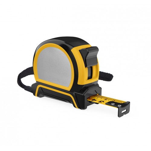 Рулетка з Вашим лого Roll 5 м. жовта (9035-02)