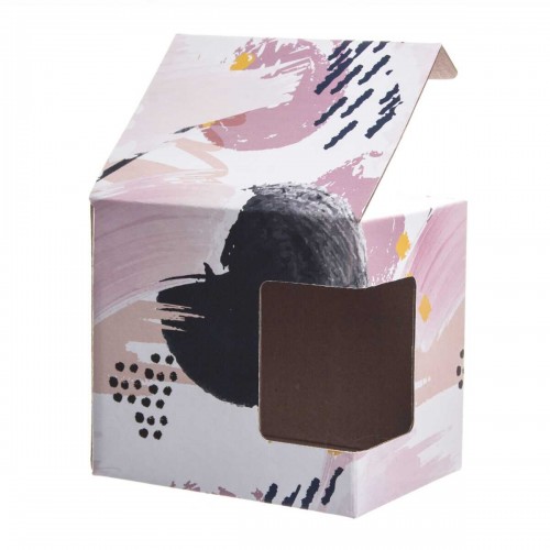 Упаковка для чашки Рожева з вікном 8831