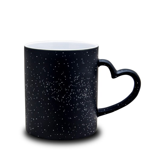 Чашка з Вашим принтом хамелеон серце-блестки (6308)